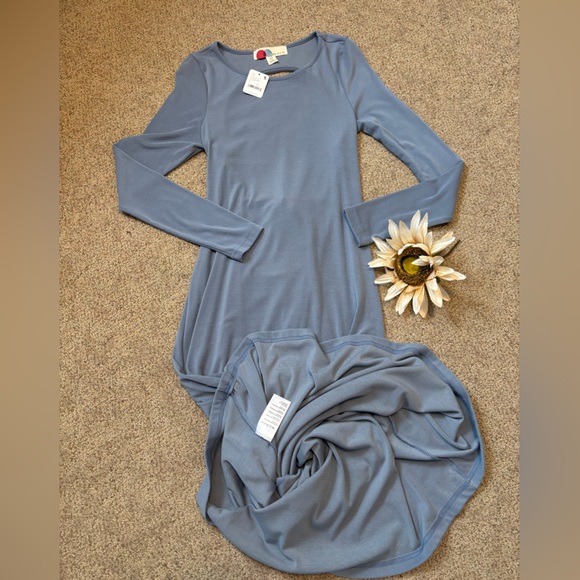 🆕Bnwt  Free People Aubre Open-Back Essential Maxi Dress - Picture 6 of 9